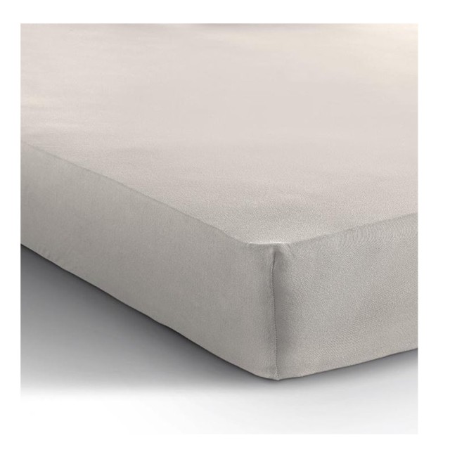 Υπέρδιπλο Σεντόνι Jersey με Λάστιχο 160 x 200 x 30 cm Χρώματος Κρεμ Dreamhouse 8717703801248