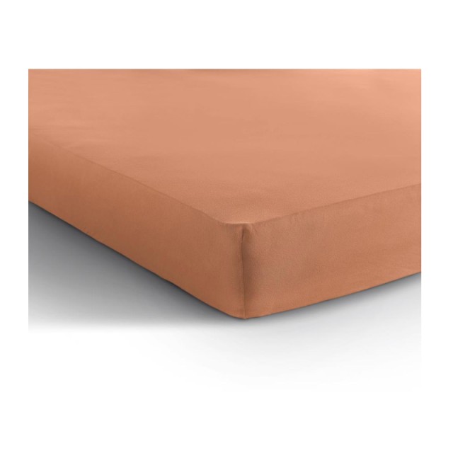 Υπέρδιπλο Σεντόνι Jersey με Λάστιχο 160 x 200 x 30 cm Χρώματος Πορτ...