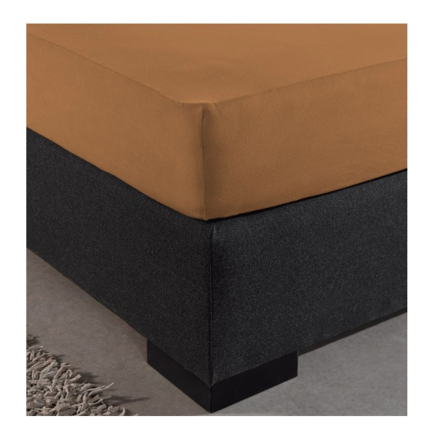 Υπέρδιπλο Σεντόνι Jersey με Λάστιχο 160 x 200 x 30 cm Χρώματος Taupe Dreamhouse 8717703801323