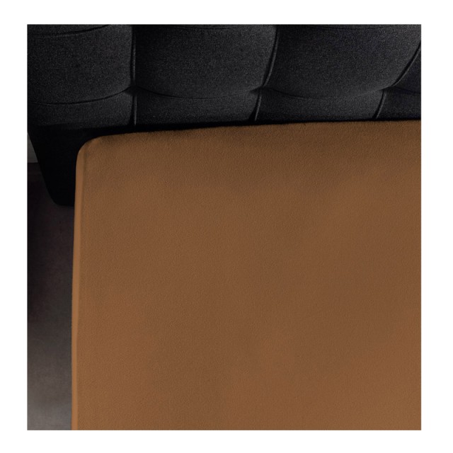 Υπέρδιπλο Σεντόνι Jersey με Λάστιχο 160 x 200 x 30 cm Χρώματος Taupe Dreamhouse 8717703801323