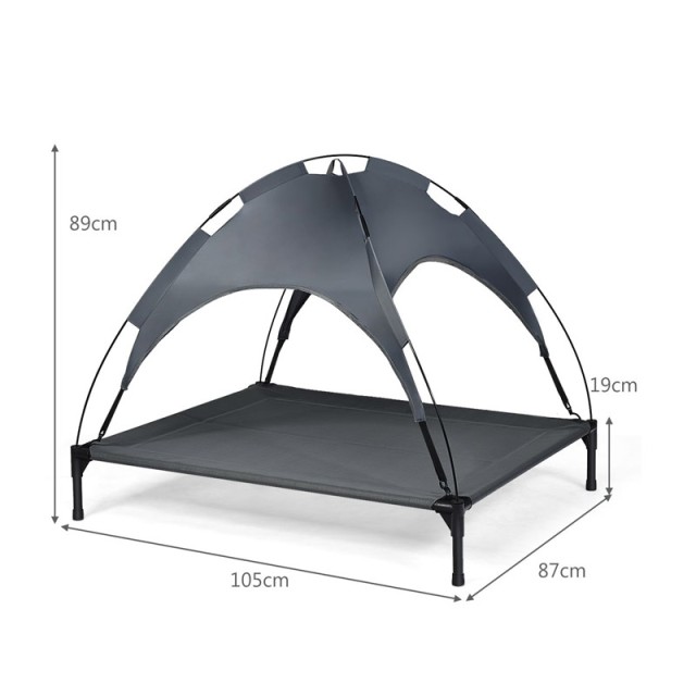 Υπερυψωμένο Κρεβάτι για Κατοικίδια με Σκίαστρο 105 x 87 x 89 cm Cos... Υπερυψωμένο Κρεβάτι για Κατοικίδια με Σκίαστρο 105 x 87 x 89 cm Cos...