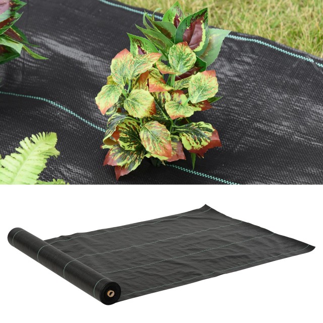Outsunny Mulch Film 50x1 m σε Draining and Breathable PP για λαχανό... Outsunny Mulch Film 50x1 m σε Draining and Breathable PP για λαχανό...
