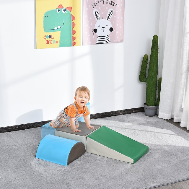 HOMCOM Set 5 Soft Constructions, Εκπαιδευτικό Παιχνίδι για Παιδιά Η...