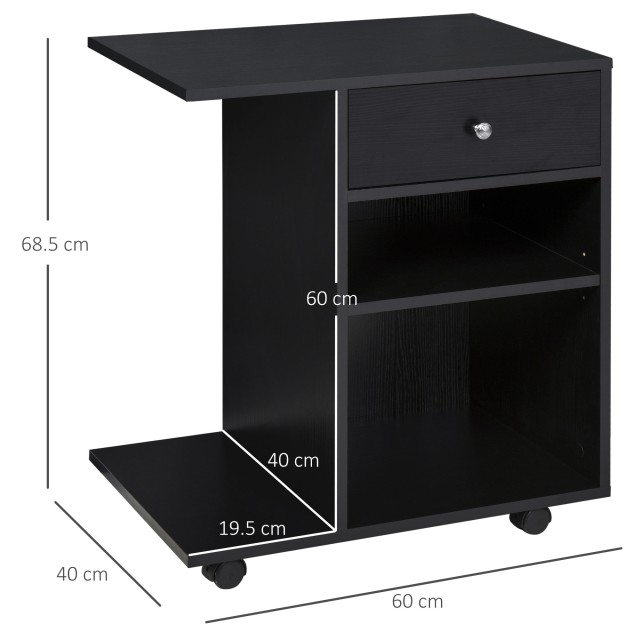 Τροχήλατη Ξύλινη Συρταριέρα Γραφείου 60 x 40 x 68.5 cm Vinsetto 920...