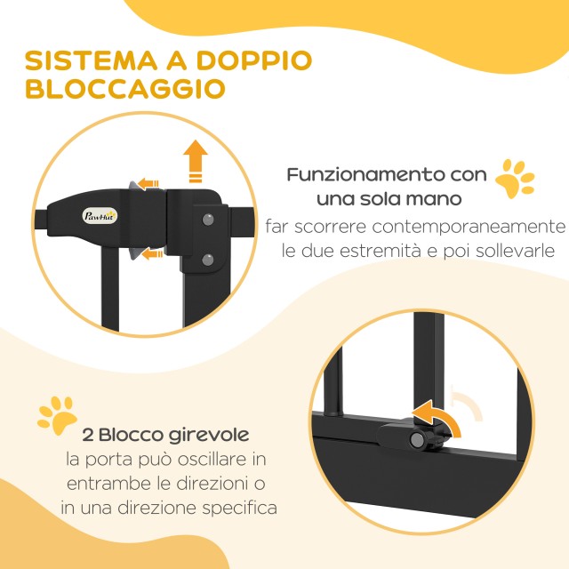 PawHut Extendable Dog Gate Χωρίς βίδες Ρυθμιζόμενη από 74-100 cm Ύψ...