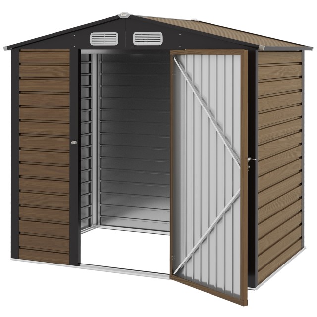 Outsunny Steel Garden υπόστεγο με αεραγωγούς και κλειδαριά, 1,9x1,3...