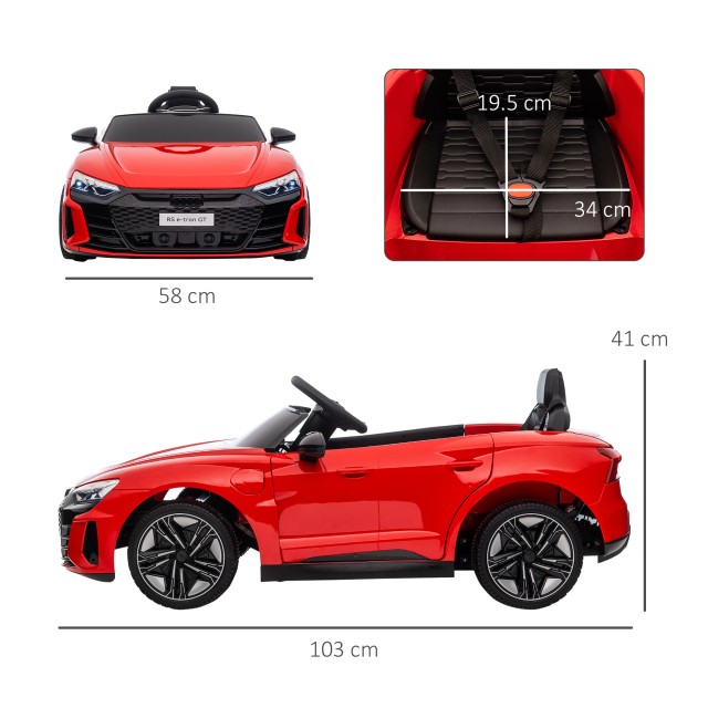 HOMCOM Ηλεκτρικό Αυτοκίνητο για Παιδιά 37-60 Μηνών Audi με άδεια χρ...