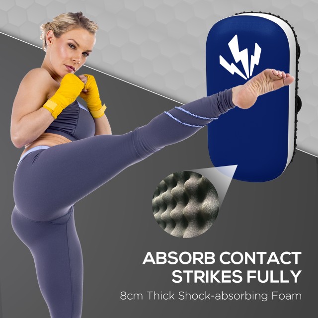 SPORTNOW Padded Boxing and Muay Thai Punch for Arm, σε PU και EPE, 38x20x18 cm, Μπλε A91-312V00BU