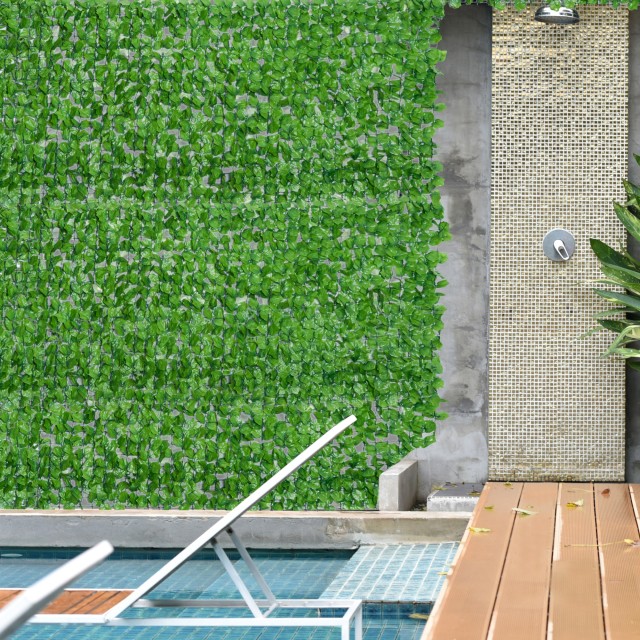Outsunny Roll of Artificial Hedge για Μπαλκόνι και Κήπο σε πράσινο PE 300x150cm 844-203