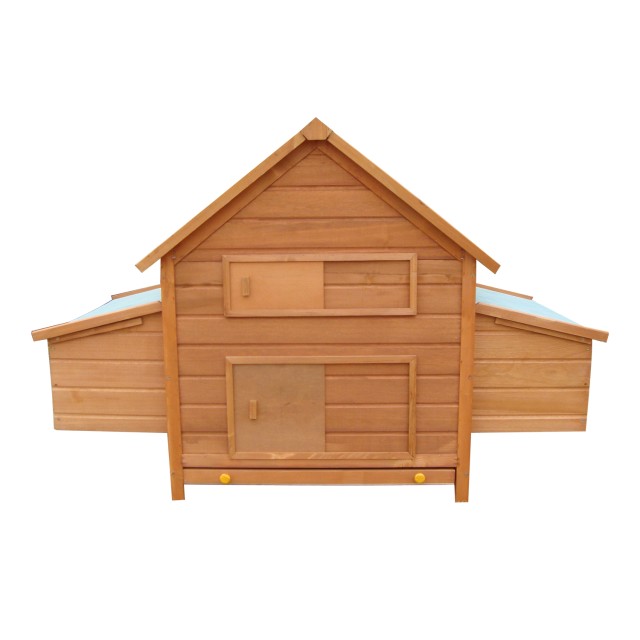 PawHut Garden Chicken Coop Κλουβί κοτόπουλου σε έλατο, ξύλο και πρά...