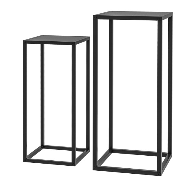 Σετ τραπεζιού Outsunny Plant Holder 2 τεμαχίων σε ατσάλι για εσωτερ...