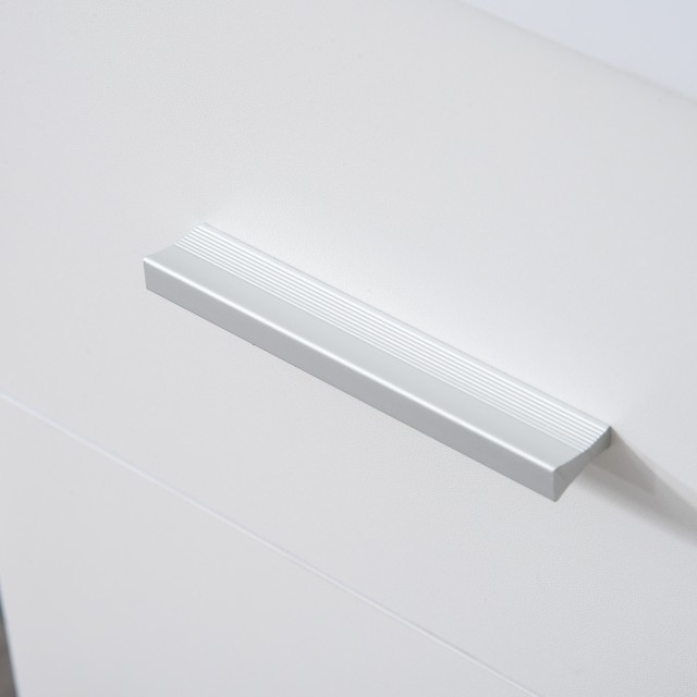 HOMCOM Μοντέρνο Γωνιακό Γραφείο σε Λευκό Ξύλο με συρτάρι ντουλαπιών...