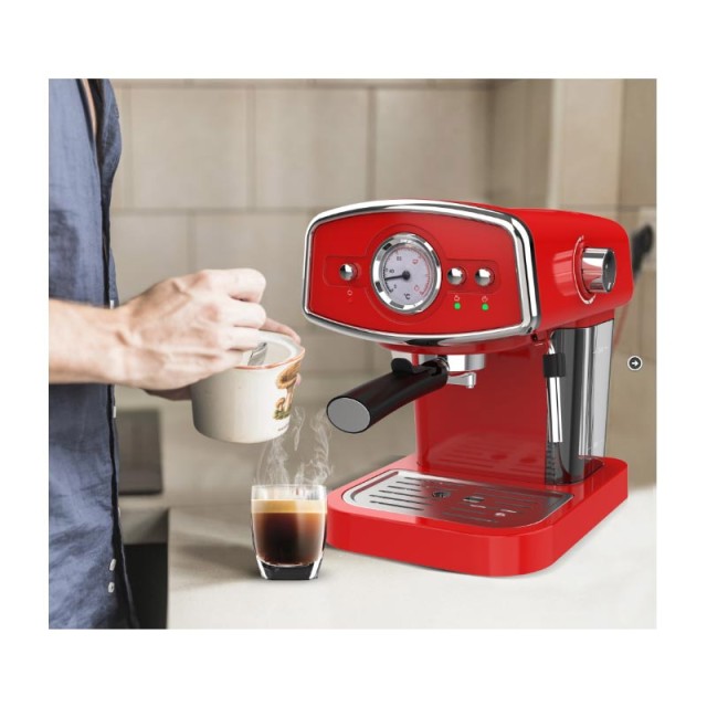 Καφετιέρα Espresso 19 Bar ZEspresso Χρώματος Κόκκινο TurboTronic TT...