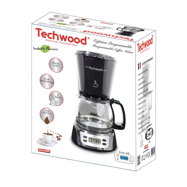 Καφετιέρα Φίλτρου για 6 Φλιτζάνια Καφέ 750 ml Techwood TCA-846