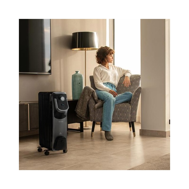 Καλοριφέρ Λαδιού 2000 W Χρώματος Μαύρο Cecotec Ready Warm 9000 Space 360° CEC-05889