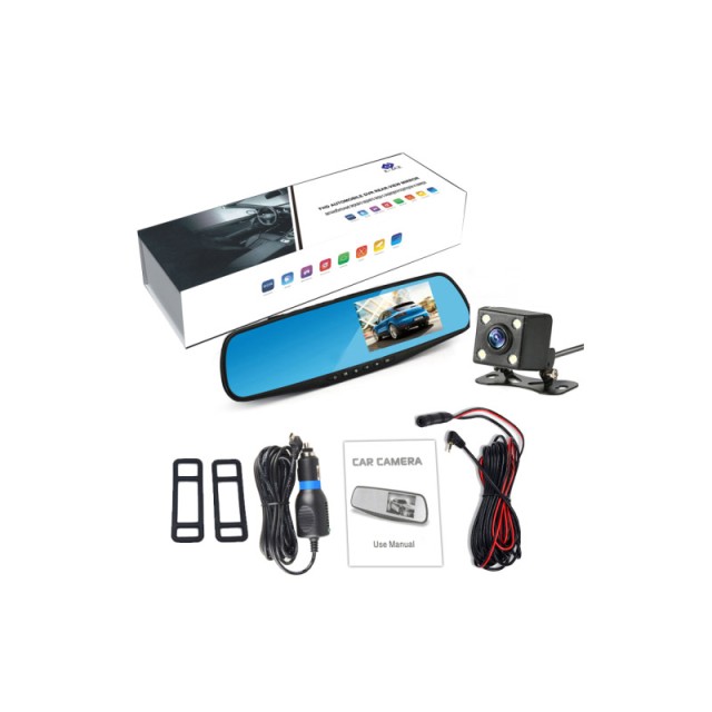 Κάμερα Καθρέπτης Αυτοκινήτου με Οθόνη LCD 4.3 SPM SJ54