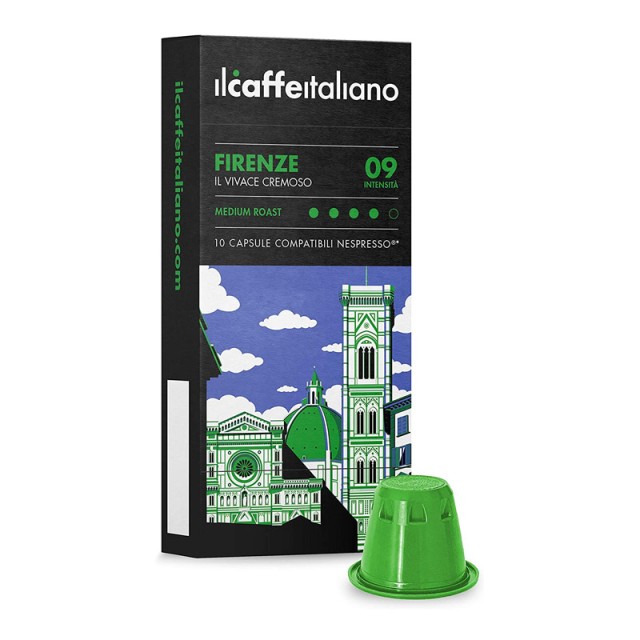 Κάψουλες IL Caffe Italiano Firenze Συμβατές με Μηχανές Nespresso 10...