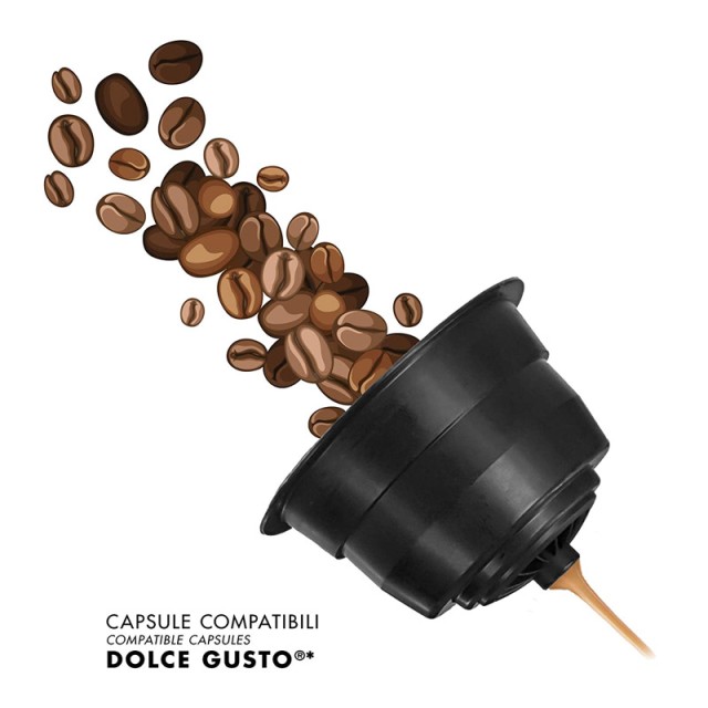 Κάψουλες IL Caffe Italiano Συμβατές με Μηχανές Dolce Gusto 96caps