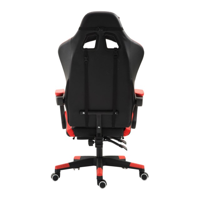 Καρέκλα Gaming με Υποπόδιο Χρώματος Κόκκινο Herzberg HG-8080RED