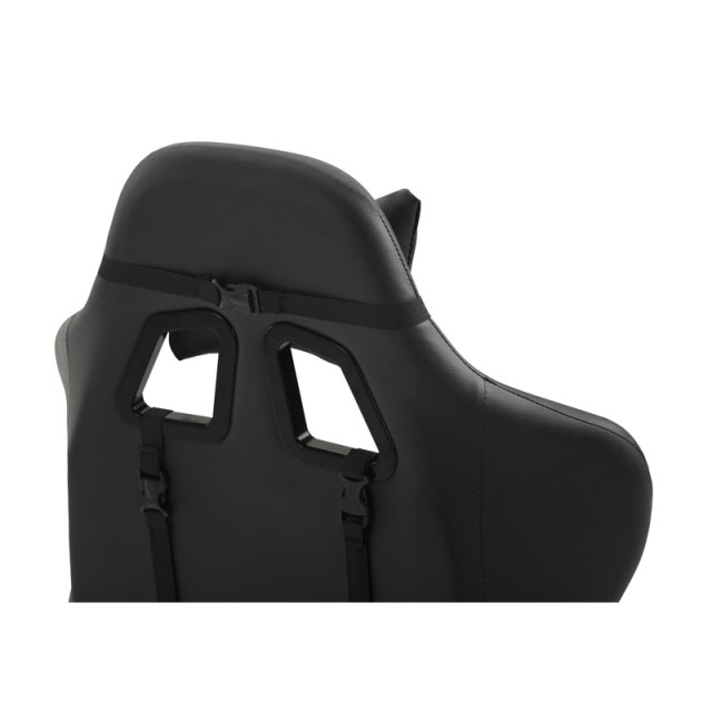 Καρέκλα Gaming με Υποπόδιο Χρώματος Μαύρο Herzberg HG-8080BLK