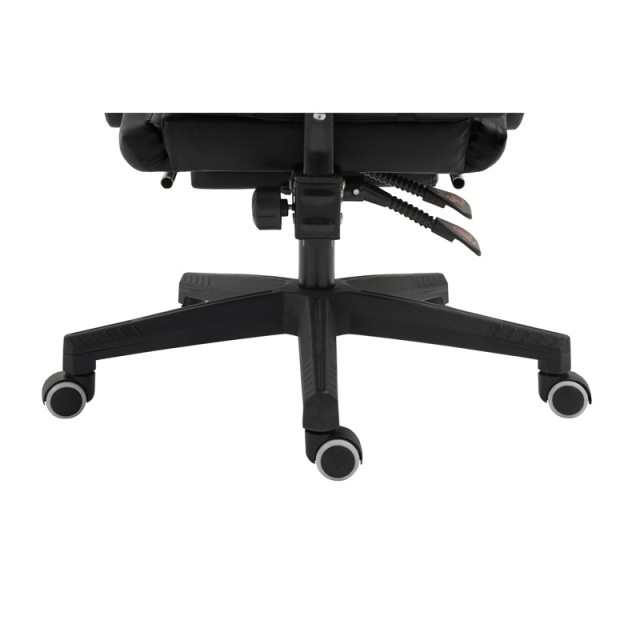 Καρέκλα Gaming με Υποπόδιο Χρώματος Μαύρο Herzberg HG-8080BLK