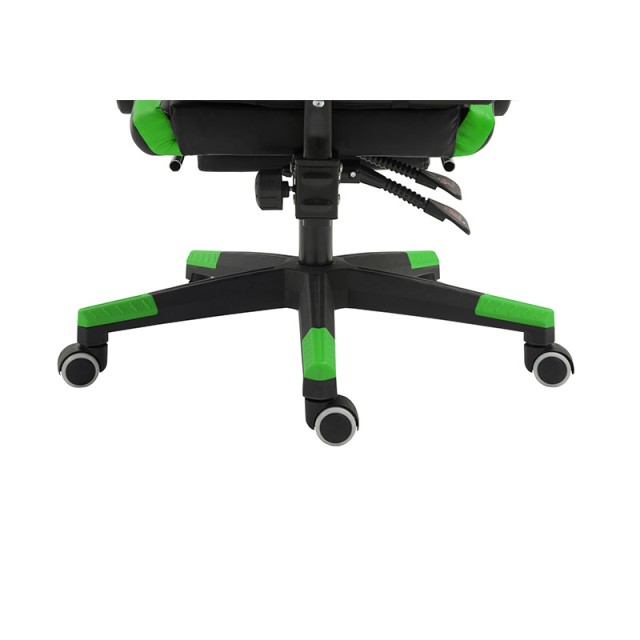 Καρέκλα Gaming με Υποπόδιο Χρώματος Πράσινο Herzberg HG-8080GRN