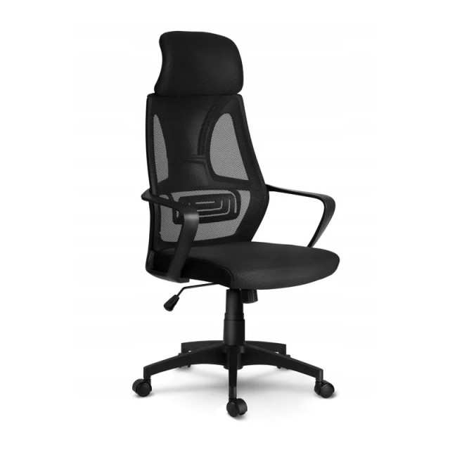 Καρέκλα Γραφείου 64 x 46 x 118-128 cm Χρώματος Μαύρο Praga Sofotel ...