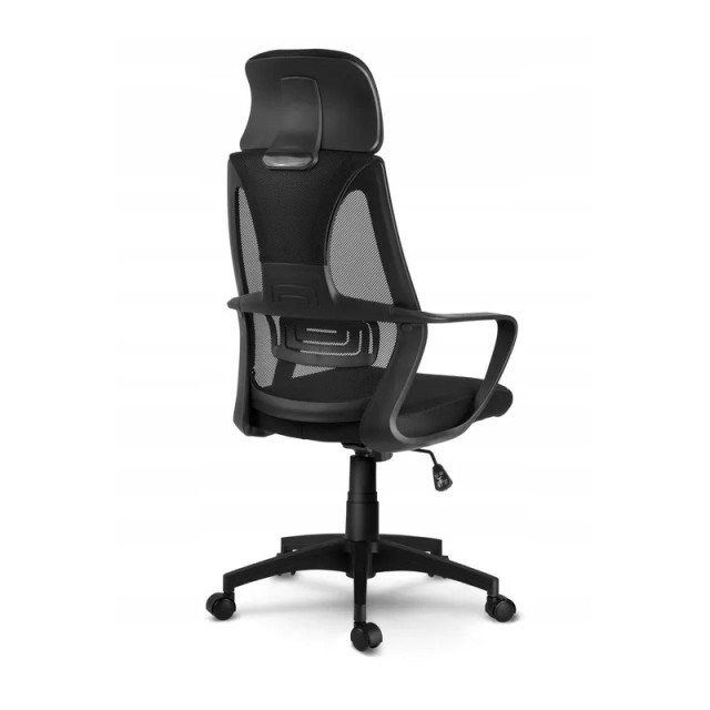 Καρέκλα Γραφείου 64 x 46 x 118-128 cm Χρώματος Μαύρο Praga Sofotel ...