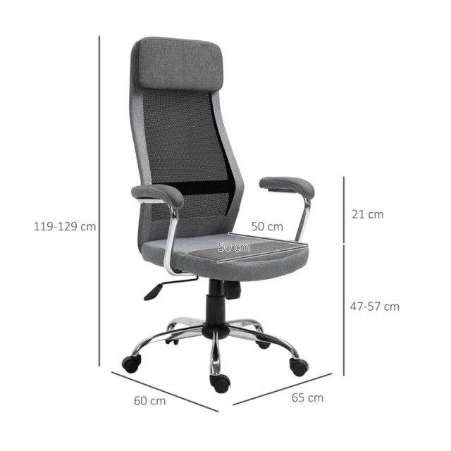 Καρέκλα Γραφείου 65 x 67 x 119-129 cm Vinsetto 921-385CG