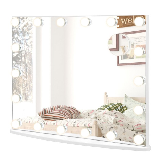 Καθρέπτης Μακιγιάζ με LED Φωτισμό 65 x 14 x 52.5 cm Costway JV10466WH