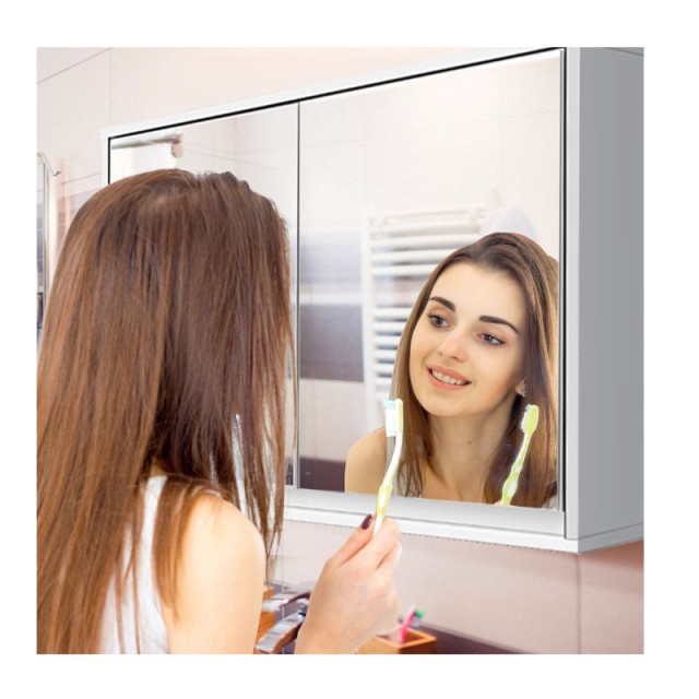 Καθρέπτης Μπάνιου με Ντουλάπι 55 x 14 x 45 cm Costway HW65488