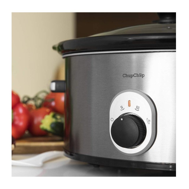 Κατσαρόλα 5.5 Lt με Γυάλινο Καπάκι Slow Cooker Cecotec Chup Chup CE...