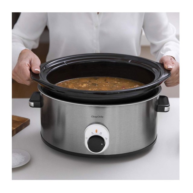 Κατσαρόλα 5.5 Lt με Γυάλινο Καπάκι Slow Cooker Cecotec Chup Chup CE...