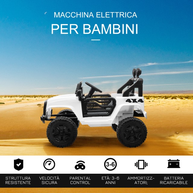 HOMCOM Electric Ride-On Vehicle for Children Jeep Off-Road με τηλεχ...