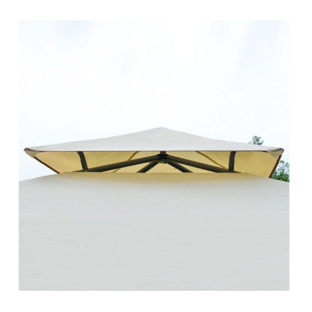 Κιόσκι Κήπου με Μεταλλικό Σκελετό 350 x 350 x 270 cm Outsunny 84C-183BG