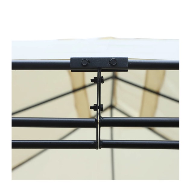 Κιόσκι Κήπου με Μεταλλικό Σκελετό 400 x 300 x 255 cm Outsunny 84C-089