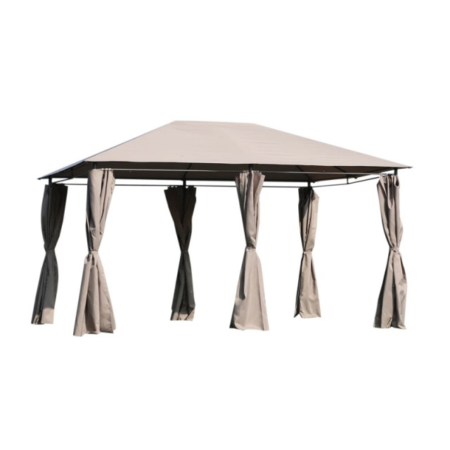 Κιόσκι Κήπου με Μεταλλικό Σκελετό 400 x 300 x 264 cm Outsunny 84C-116