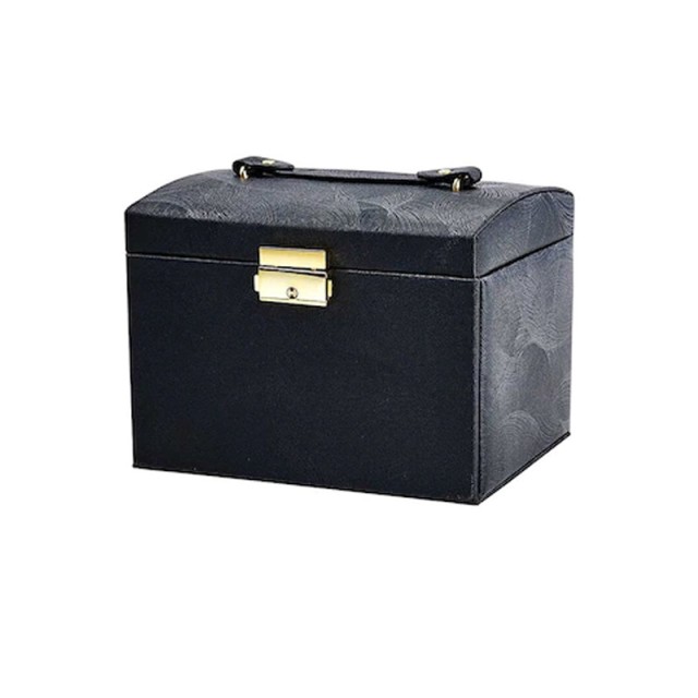 Κοσμηματοθήκη - Μπιζουτιέρα 18 x 13 x 14 cm Χρώματος Μαύρο Hoppline...