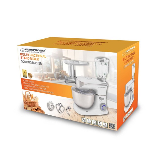 Κουζινομηχανή 1000 W 3 σε 1 Esperanza EKM025