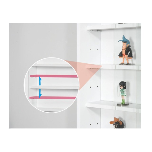 Κρεμαστή Ξύλινη Βιτρίνα με 5 Ρυθμιζόμενα Ράφια 80 x 9.5 x 60 cm Χρώ... Κρεμαστή Ξύλινη Βιτρίνα με 5 Ρυθμιζόμενα Ράφια 80 x 9.5 x 60 cm Χρώ...