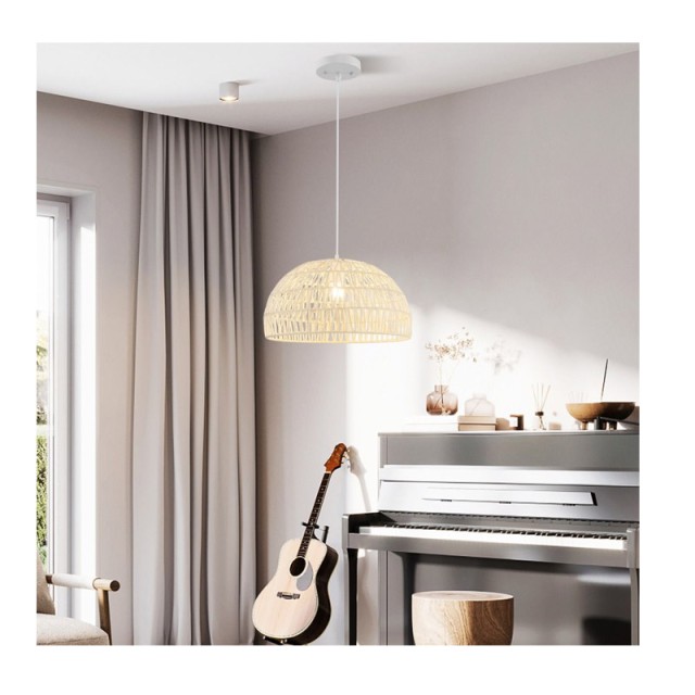 Κρεμαστό Μεταλλικό Φωτιστικό Οροφής E27 40 W Costway EU10089EU-BE