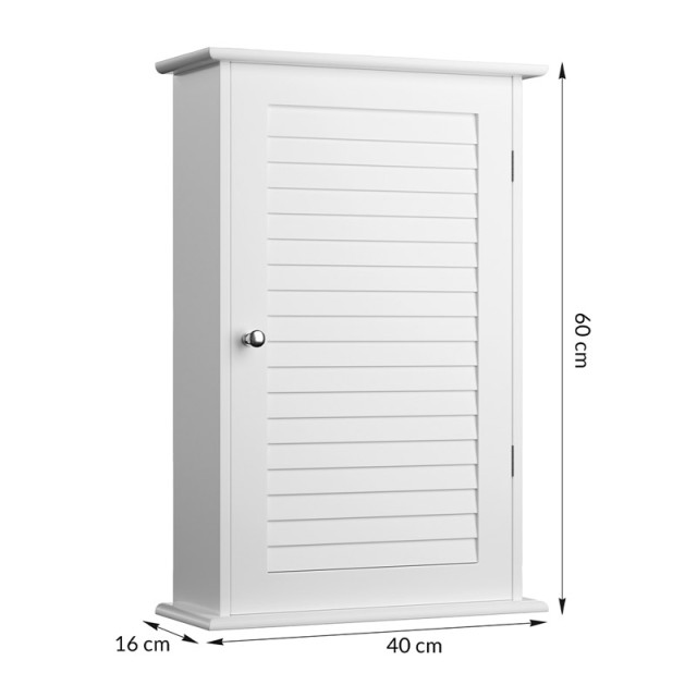 Κρεμαστό Ξύλινο Ντουλάπι Μπάνιου 40 x 16 x 60 cm Bakaji 02814579