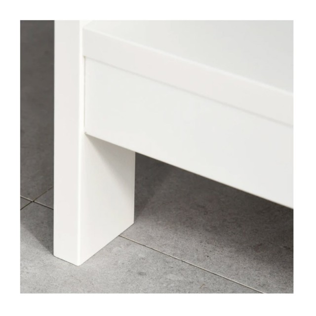 Ξύλινη Κονσόλα με 2 Συρτάρια και 2 Ράφια 100 x 30.5 x 80 cm Χρώματο...