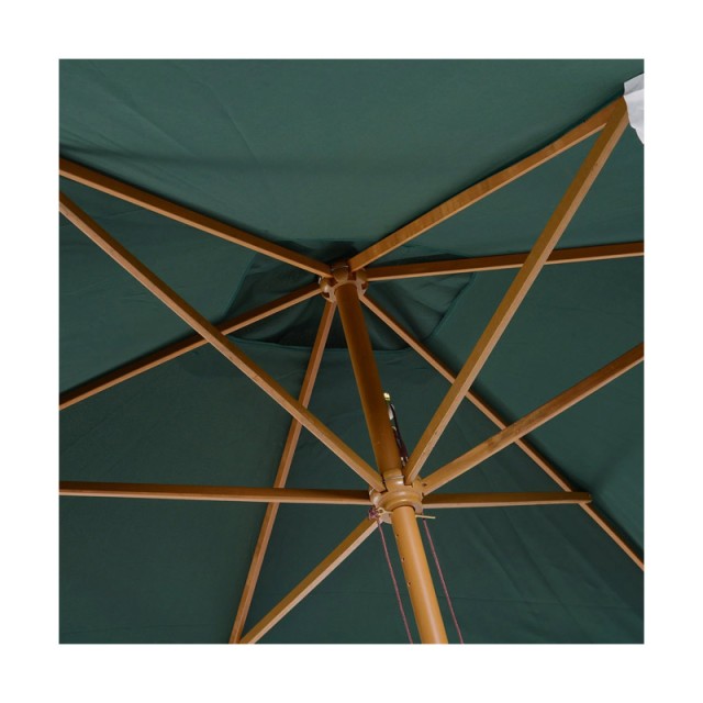 Ξύλινη Ομπρέλα Δαπέδου 200 x 300 x 255 cm Outsunny 01-0216
