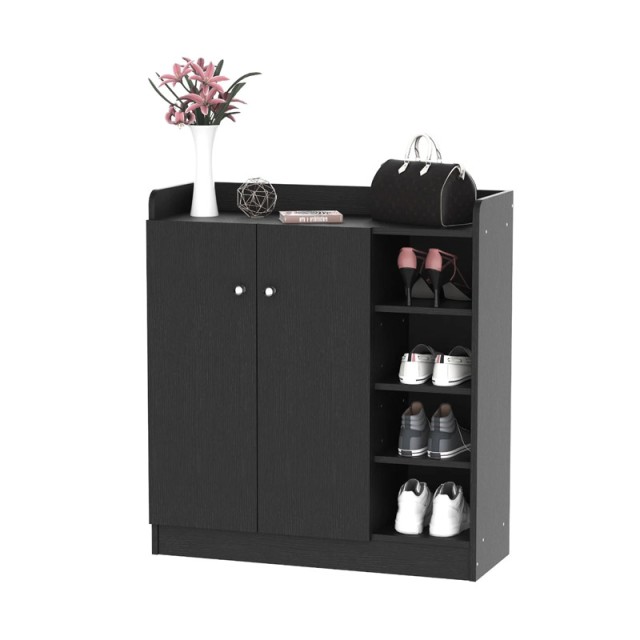 Ξύλινη Παπουτσοθήκη με 1 Ντουλάπι και 4 ράφια 83 x 30 x 90 cm Χρώμα... Ξύλινη Παπουτσοθήκη με 1 Ντουλάπι και 4 ράφια 83 x 30 x 90 cm Χρώμα...