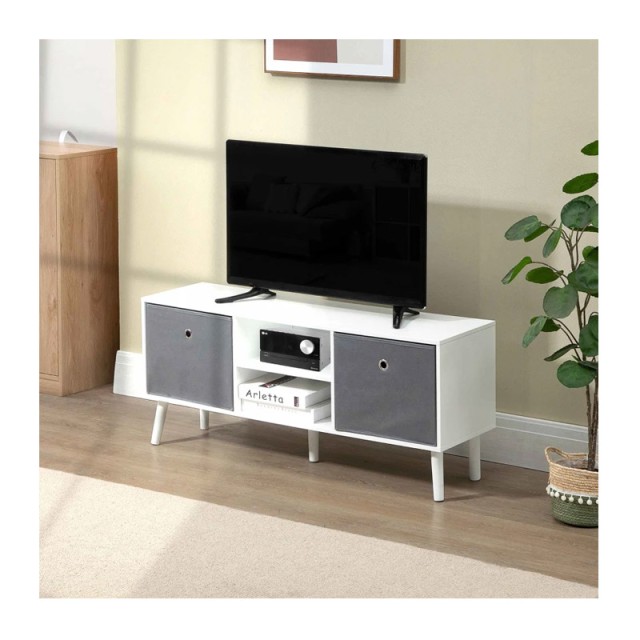 Ξύλινο Έπιπλο Τηλεόρασης 110 x 29 x 46.5 cm HOMCOM 839-099