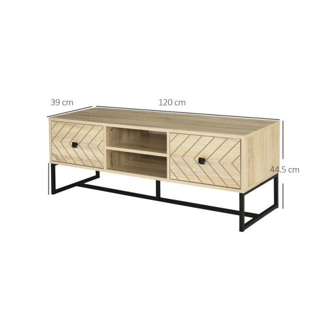 Ξύλινο Έπιπλο Τηλεόρασης 120 x 39 x 44.5 cm HOMCOM 833-876