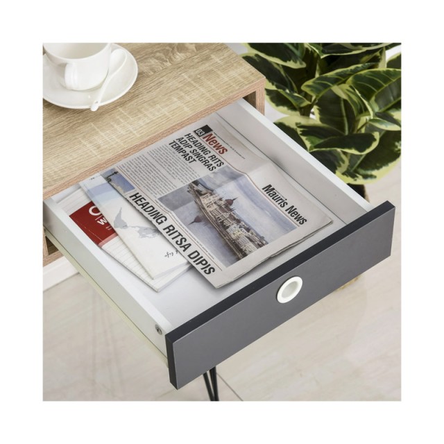 Ξύλινο Γραφείο με 3 Συρτάρια 77.5 x 50 x 110 cm HOMCOM 836-241GN