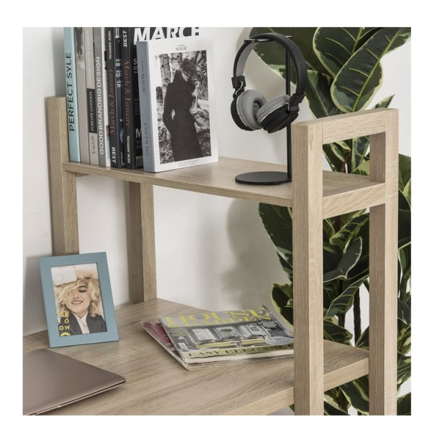 Ξύλινο Γραφείο με Βιβλιοθήκη 120 x 60 x 120.5 cm HOMCOM 836-242AK