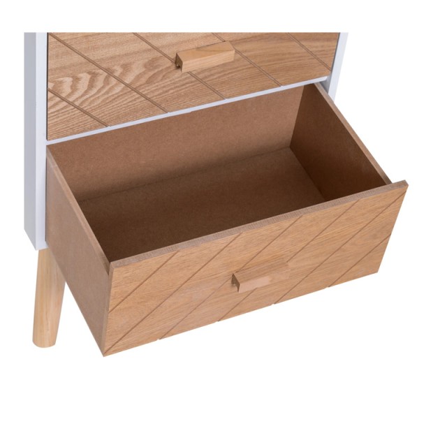 Ξύλινο Κομοδίνο με 2 Συρτάρια 40 x 30 x 55.5 cm HOMCOM 831-216V01